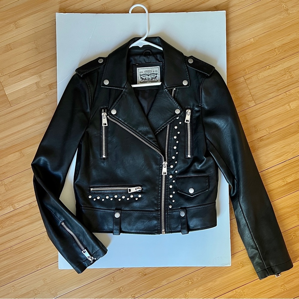 Levi Strauss Studded Faux Leather Jacket